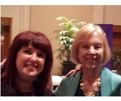 Dog Trainer Karen Pryor pictured with Certified Dog Trainer Fanna Easter